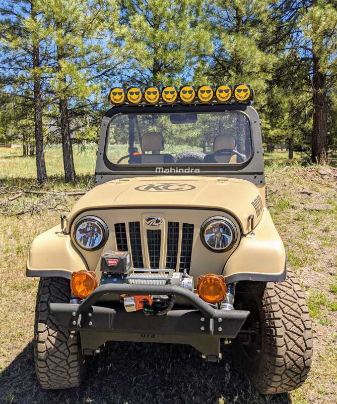 KC HiLiTES 6in. Hard Cover for Gravity Pro6 LED Lights (Single) - Smiley Face- Yellow/Black KC Logo - Image 6