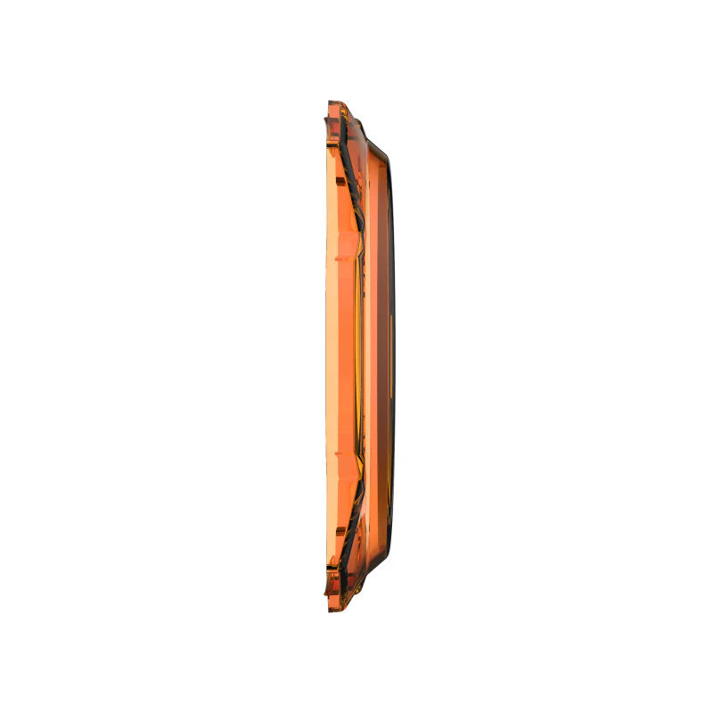 KC HiLiTES 6in. Hard Shield/Cover for Gravity Pro6 LED Lights (Single) - Amber - Image 3