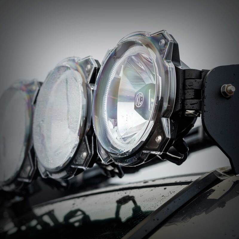 KC HiLiTES 6in. Light Shield for Gravity Pro6 LED Lights (Single) - Clear - Image 5