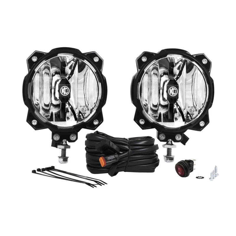 KC HiLiTES 6in. Pro6 Gravity LED Light 20w Single Mount Wide-40 Beam (Pair Pack System) - Image 8