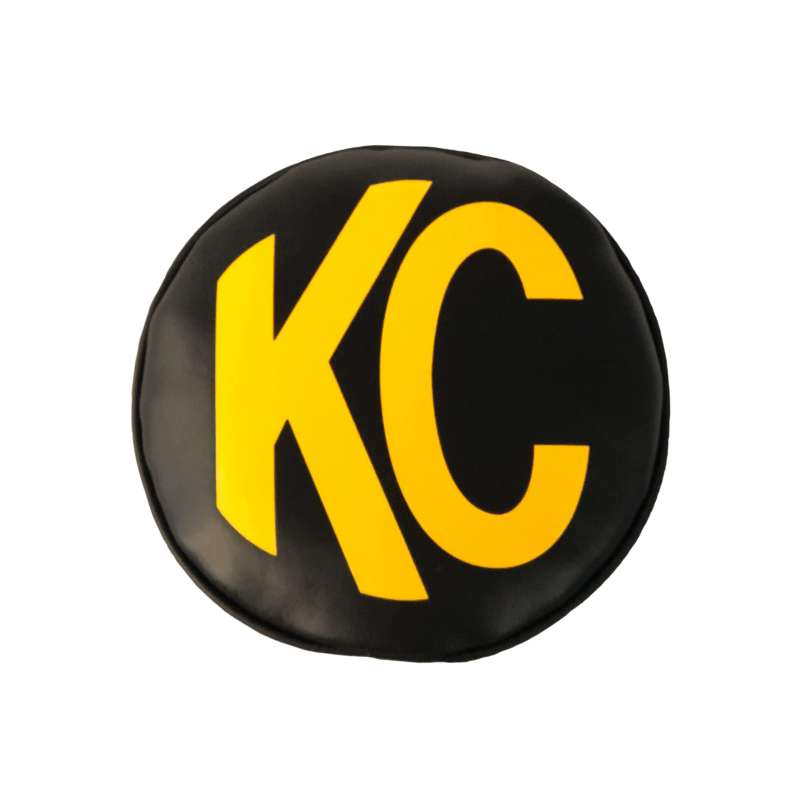 KC HiLiTES 6in. Round Soft Cover (Pair) - Black w/Yellow KC Logo - Image 16