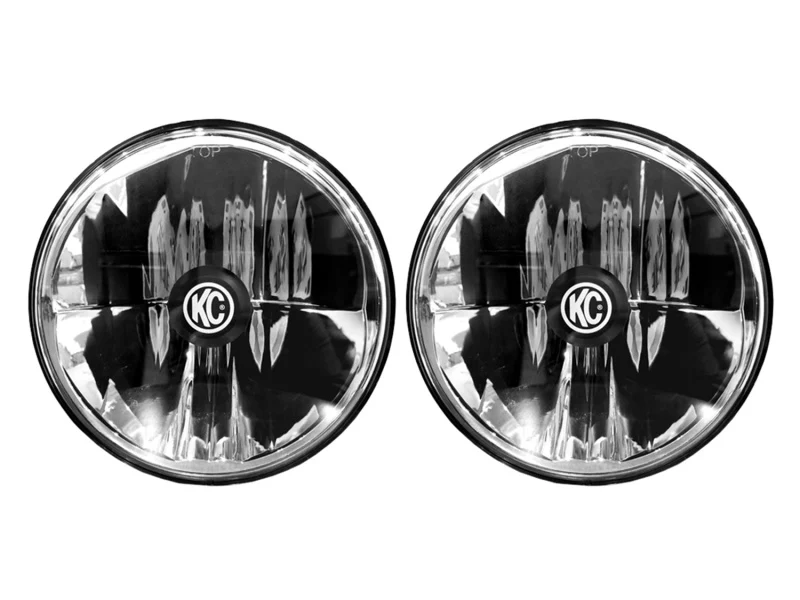 KC HiLiTES 97-06 Jeep TJ/Univ. 7in. Gravity LED H4 DOT Approved Replac. Headlight (Pair Pack System) - Image 3