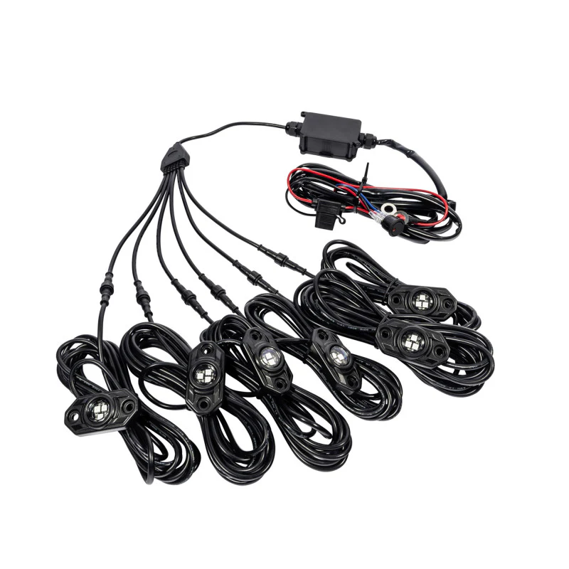 KC HiLiTES C-Series RGB LED Rock Light Kit (Incl. Wiring) - Set of 6 - Image 17