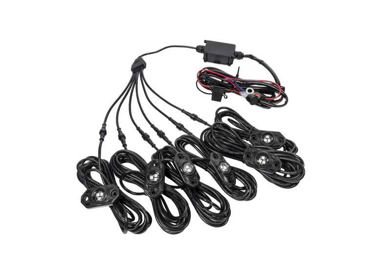 KC HiLiTES C-Series RGB LED Rock Light Kit (Incl. Wiring) - Set of 6 - Image 4