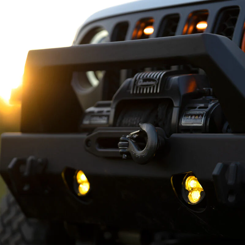 KC HiLiTES FLEX ERA 3 Dual Mode SAE Fog Lights - 2-Light Master Kit for Jeep Aftermarket Bumpers - Image 18