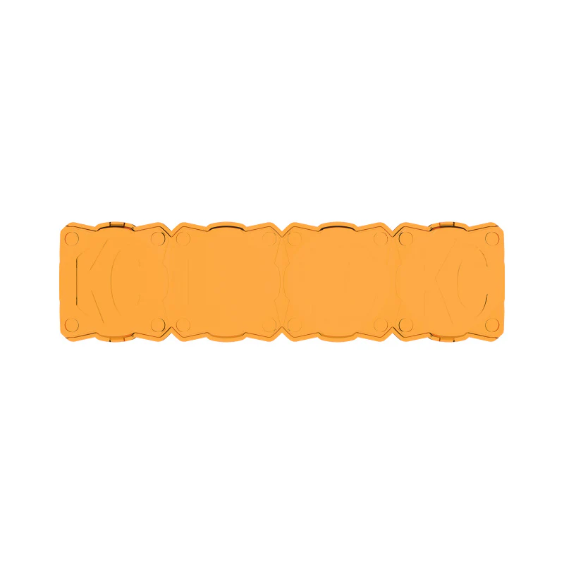 KC HiLiTES FLEX ERA LED Light Bar 10in. Light Shield - Amber (SHIELD ONLY)
