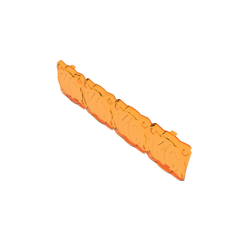 KC HiLiTES FLEX ERA LED Light Bar 10in. Light Shield - Amber (SHIELD ONLY) - Image 11