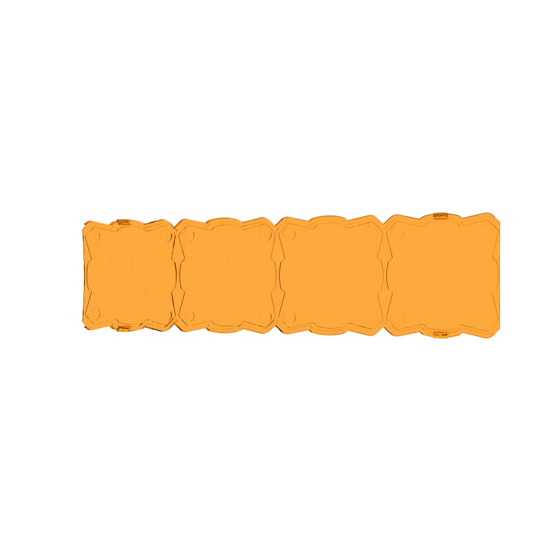 KC HiLiTES FLEX ERA LED Light Bar 10in. Light Shield - Amber (SHIELD ONLY) - Image 8