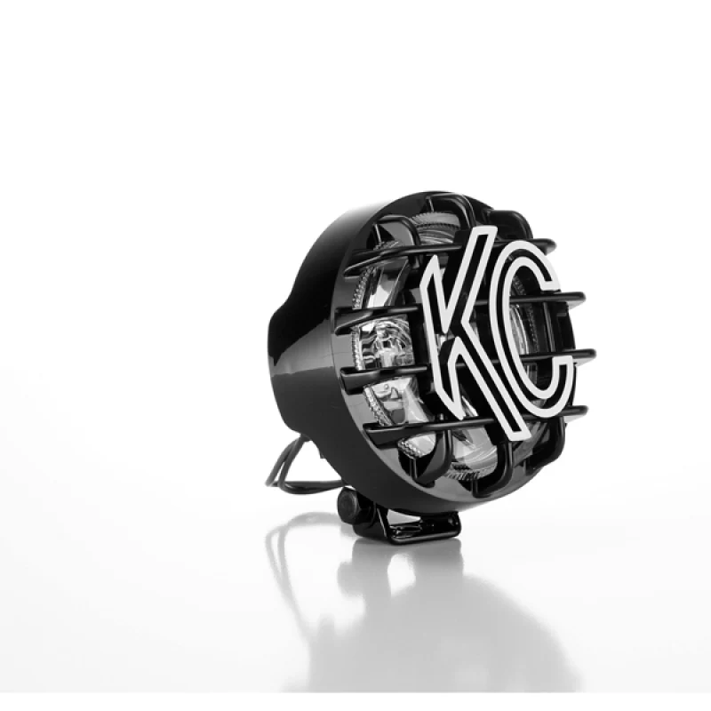 KC HiLiTES Rally 400 4in. Round Halogen Light 55w Spread Beam (Single) - Black - Image 4