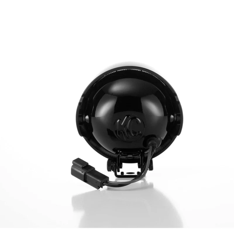 KC HiLiTES Rally 400 4in. Round Halogen Light 55w Spread Beam (Single) - Black - Image 6