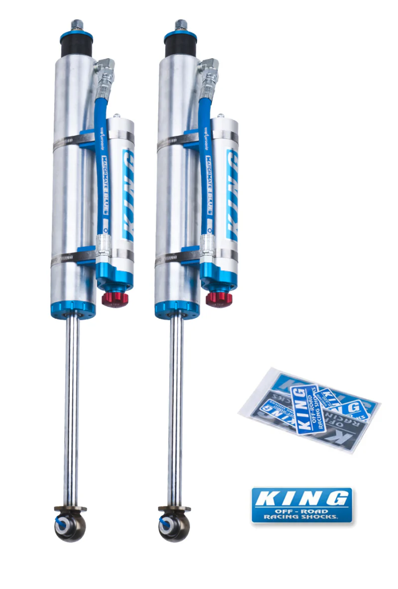King Shocks 07-18 Jeep Wrangler JK Front 2.5 Dia Piggy Hose Res Shock 3-5in Lift w/Adjuster (Pair) - Image 2