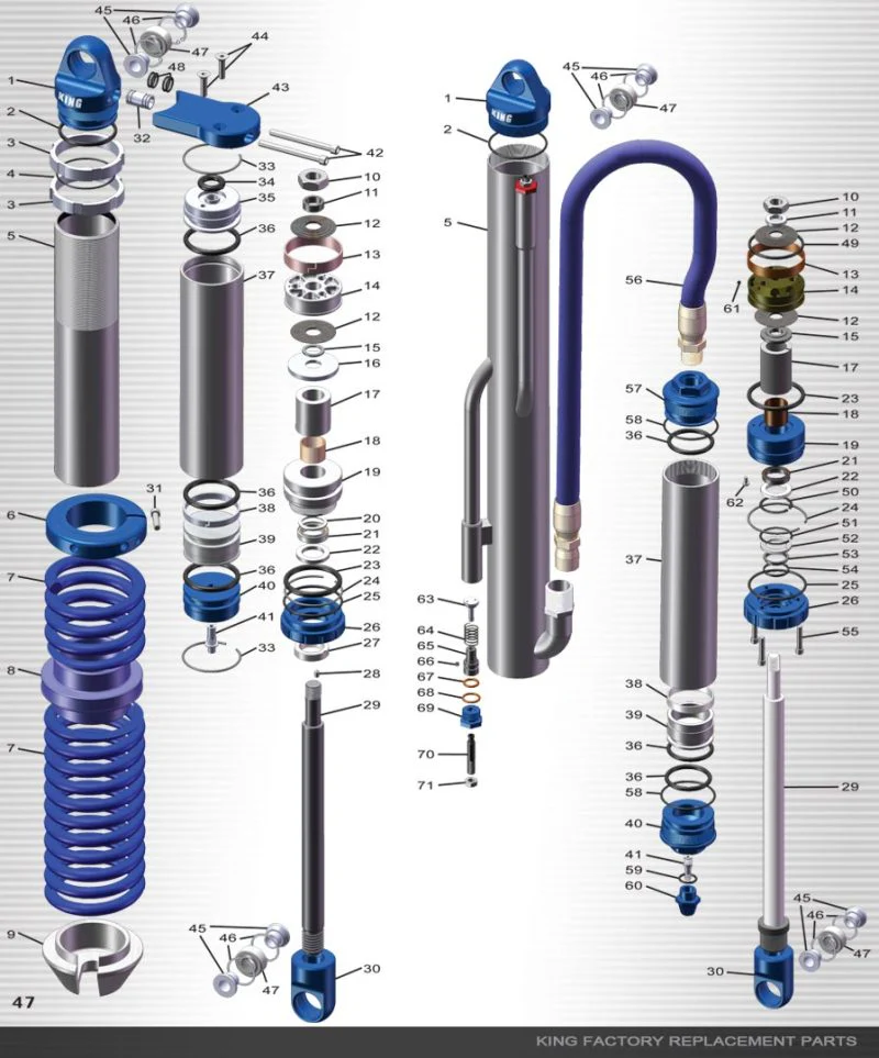 King Shocks 2.5 PR Bearing Spacer 14mm x 1.547 Toyota Lower - Image 2