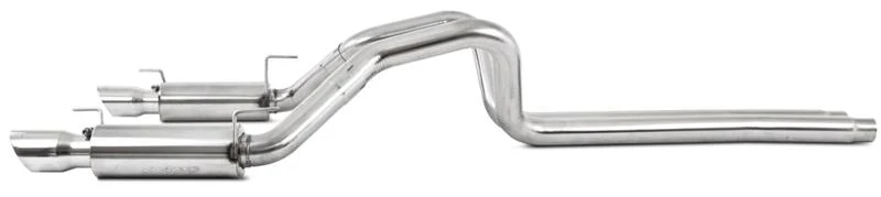 MBRP 05-09 Ford Shelby GT500 / GT Dual Split Rear Race Version, T409 4in Tips Exhaust System - Image 3