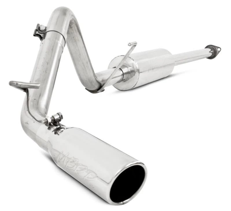 MBRP 05-13 Toyota Tacoma 4.0L EC/CC Cat Back Single Exit T409 Exhaust - Image 2