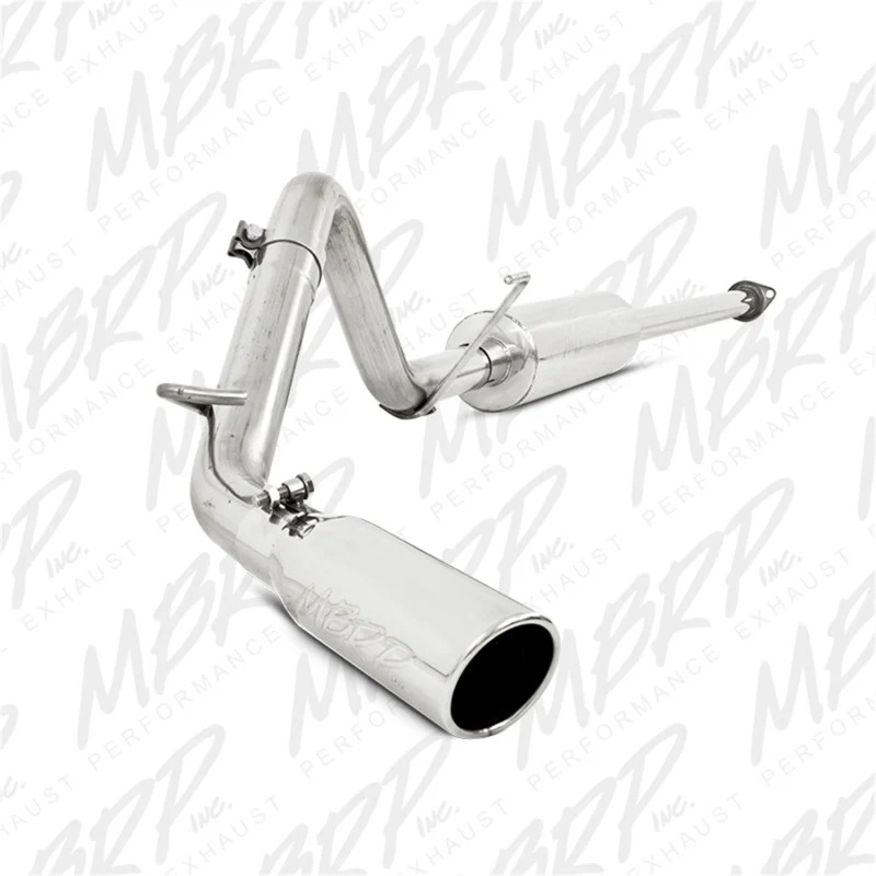 MBRP 05-13 Toyota Tacoma 4.0L EC/CC Cat Back Single Exit T409 Exhaust - Image 3