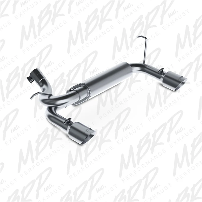 MBRP 07-14 Jeep Wrangler/Rubicon 3.6L/3.8L V6 Axle-Back Dual Rear Exit Aluminum Performance Exhaust - Image 3