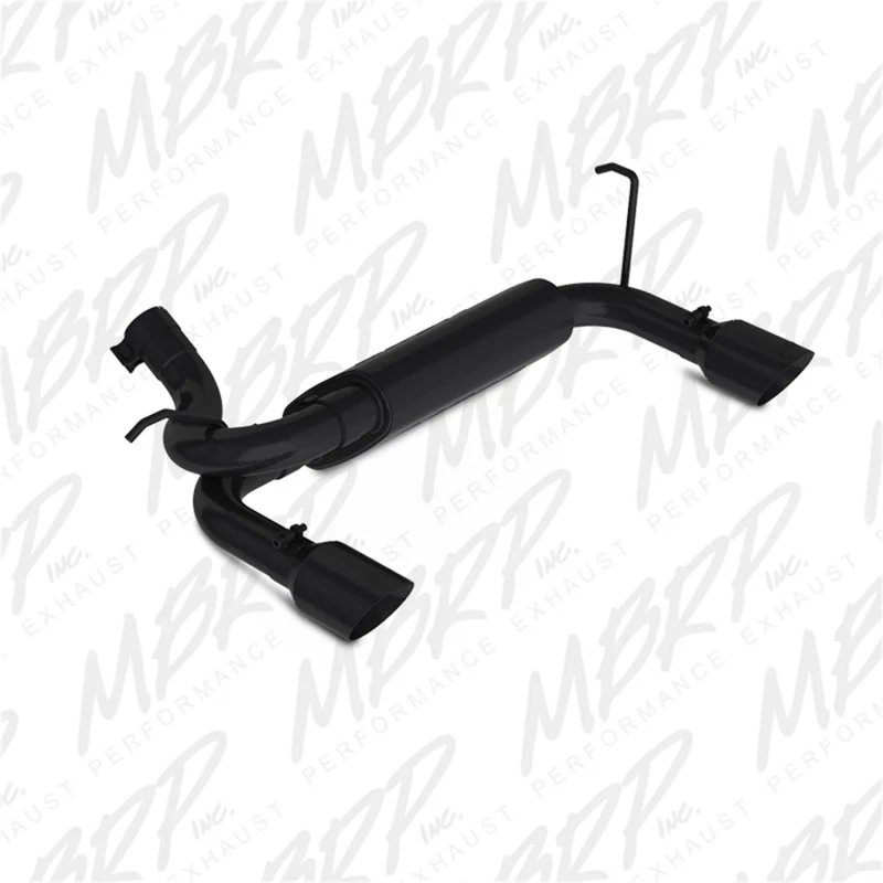 MBRP 07-14 Jeep Wrangler/Rubicon 3.6L/3.8L V6 Axle-Back Dual Rear Exit Black Performance Exhaust Sys - Image 2