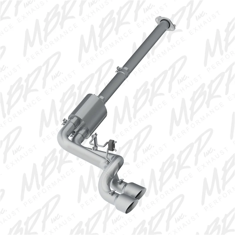 MBRP 09-14 Ford F150 T304 Pre-Axle 4.5in OD Tips Dual Outlet 3in Cat Back Exhaust - Image 2