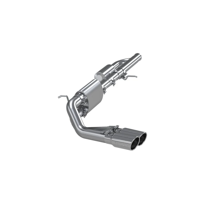 MBRP 09+ Chevrolet Silverado 1500 3in Cat Back Pre-Axle Dual Outlet w/ 4in Tip - AL - Image 2