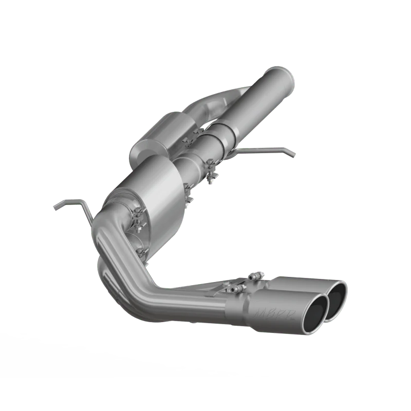 MBRP 09+ Chevrolet Silverado 1500 4.3L 3in Pre-Axle Dual Outlet Cat Back - T409 - Image 2