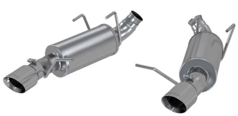 MBRP 11-14 Ford Mustang V6 3in. Dual Muffler Axle Back Split Rear Exhaust System AL - Image 3