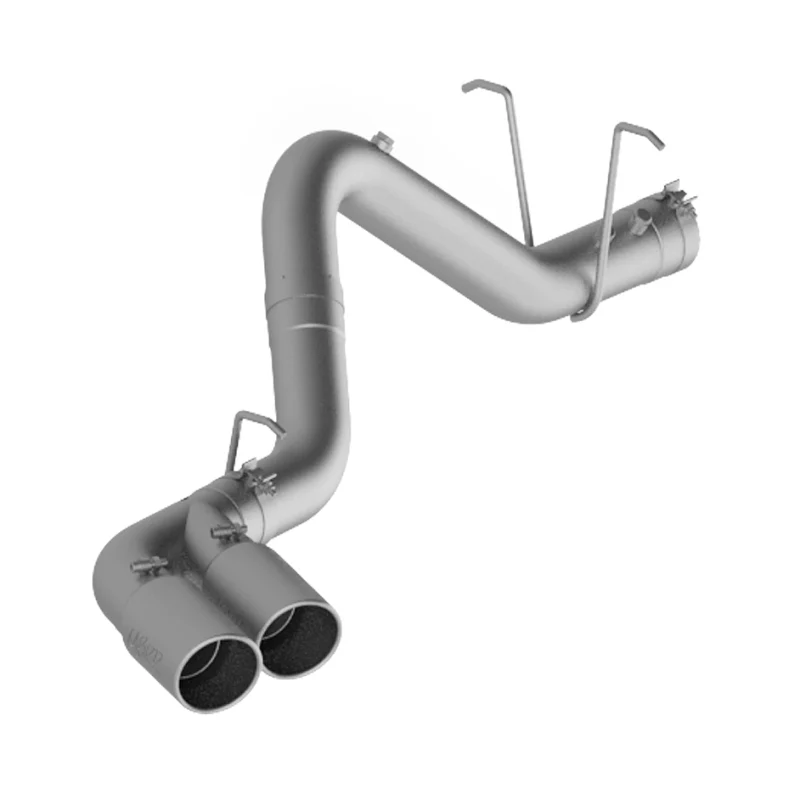 MBRP 11-15 Chevy/GMC 2500/3500 4in Filter Back Dual Outlet Single Side Alum Exhaust System - Image 6