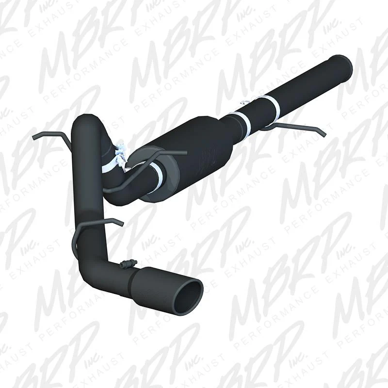 MBRP 14-17 Chevrolet Silverado 1500 4.3/5.3L 3in Cat Back Single Side Exit Black Exhaust - Image 4