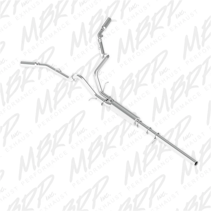 MBRP 14 Chevy/GMC 1500 Silverado/Sierra 4.3L V6/5.3L V8 Dual Split Side Alum 3in Cat Back Exhaust - Image 2