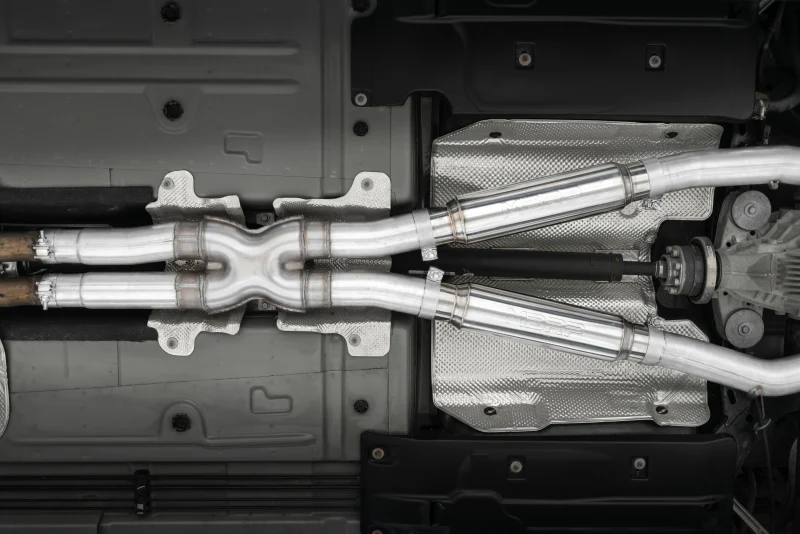 MBRP 15-16 Dodge Challenger RT 5.7L Aluminized Steel 3in Dual Rear Cat-back Quad Tips - Street - Image 2