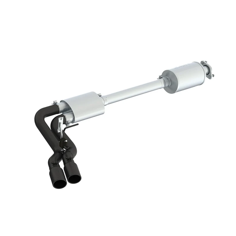 MBRP 15-20 Ford F150 Pre-Axle 4in OD Tips Dual Outlet 3in Black Coated Cat Back Exhaust - Image 4