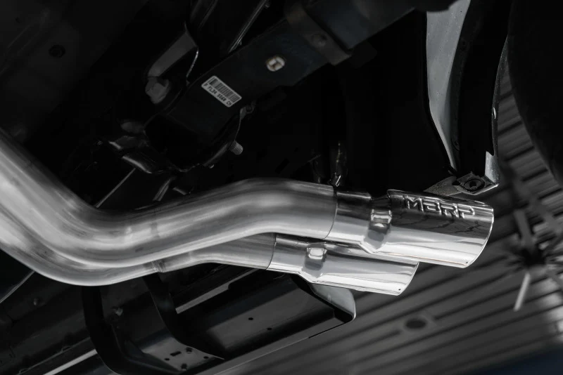 MBRP 15-20 Ford F150 T304 Pre-Axle 4in OD Tips Dual Outlet 3in Cat Back Exhaust - Image 6