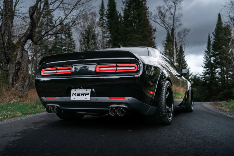 MBRP 15-Up Challenger 5.7 / 17-Up 6.2L/6.4L 3in Race Series Cat-Back w/ Quad Tips T304 Exhaust - Image 4