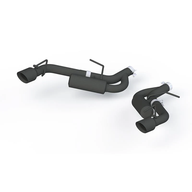 MBRP 16-19 Chevrolet Camaro 2.5in Black Coated Non NPP Axle Back Exhaust System - 4in Dual Wall Tips - Image 2