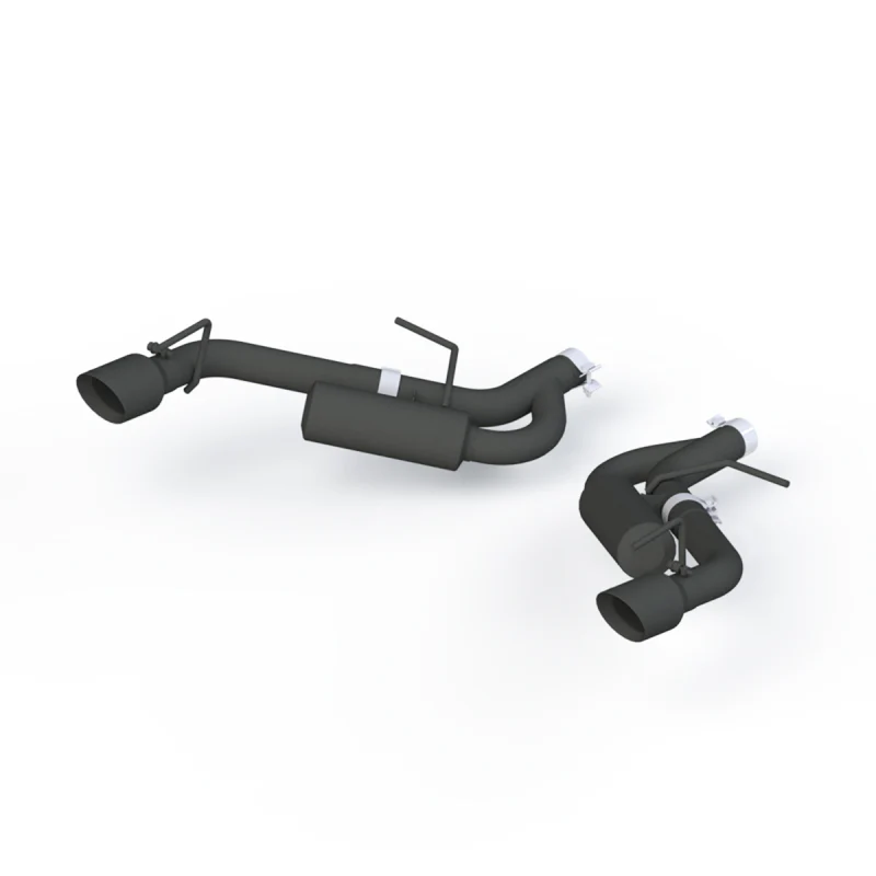 MBRP 16-19 Chevrolet Camaro 2.5in Black Coated Non NPP Axle Back Exhaust System - 4in Dual Wall Tips - Image 3