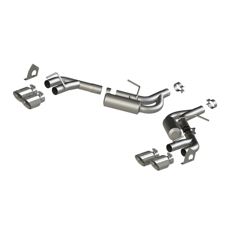 MBRP 16-19 Chevrolet Camaro V6 2.5in AL NPP Dual Axle Back Exhaust w/ 4in Quad Dual Wall Tips - Image 2