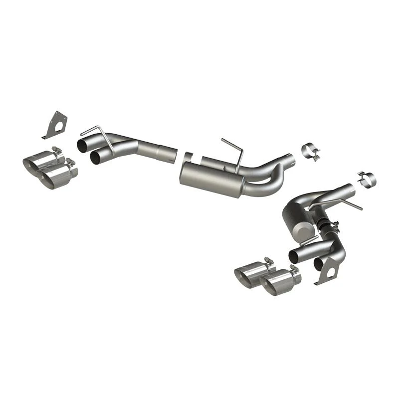 MBRP 16-19 Chevrolet Camaro V6 2.5in AL NPP Dual Axle Back Exhaust w/ 4in Quad Dual Wall Tips - Image 4