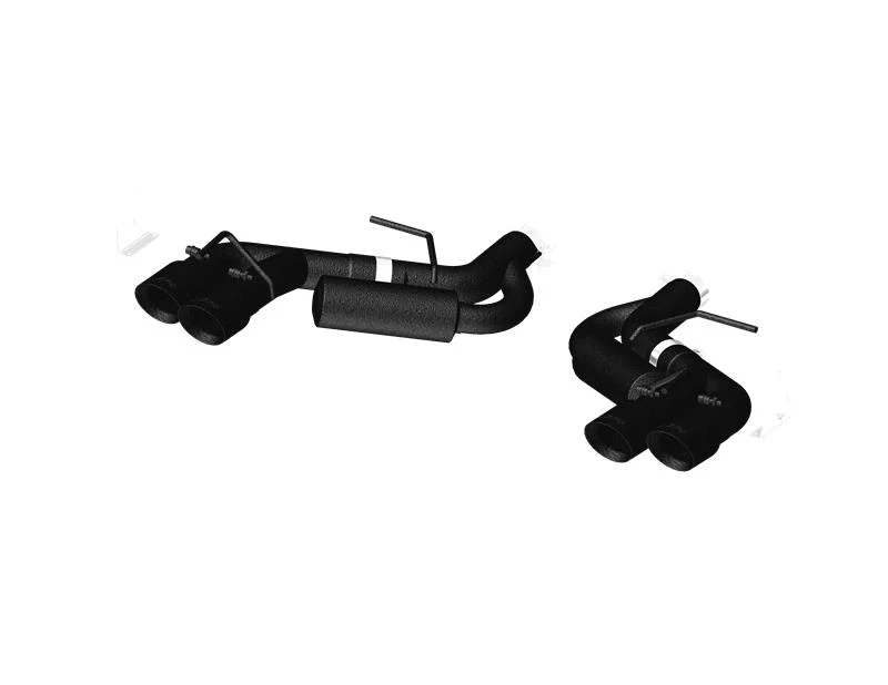 MBRP 16-19 Chevy Camaro V8 6.2L 6spd 3in Black Race Dual Axle Back w/ 4.5in Quad Dual Wall Tips - Image 2