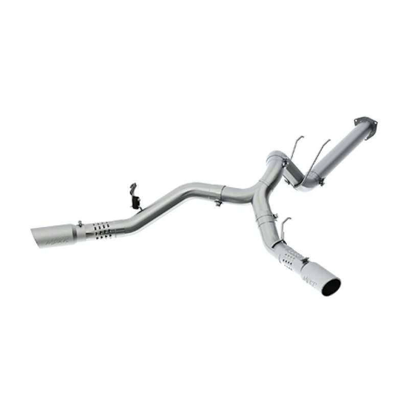 MBRP 17-19 Ford F-250/350/450 6.7L 4in Filter Back Cool Duals T409 Exhaust System - Image 2