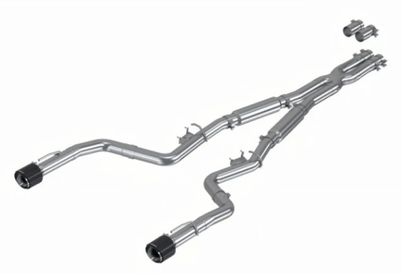 MBRP 17-21 Charger 5.7/6.1/6.4L 3in Dual Rear Exit SS Catback Exhaust w/ Carbon Fiber Tips - Image 6
