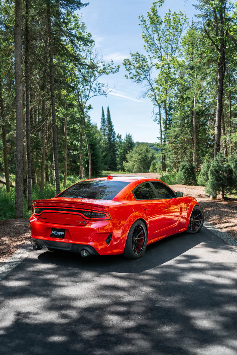 MBRP 17-21 Charger 5.7L/6.2L/6.4L 3in Race Profile Cat-Back w/Dual Carbon Fiber Tips T304 SS Exhaust - Image 3