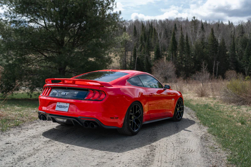MBRP 18-20 Ford Mustang GT 2.5in T304 Non Active Dual Axle Back Exhaust System - 4in Dual Wall Tips - Image 7