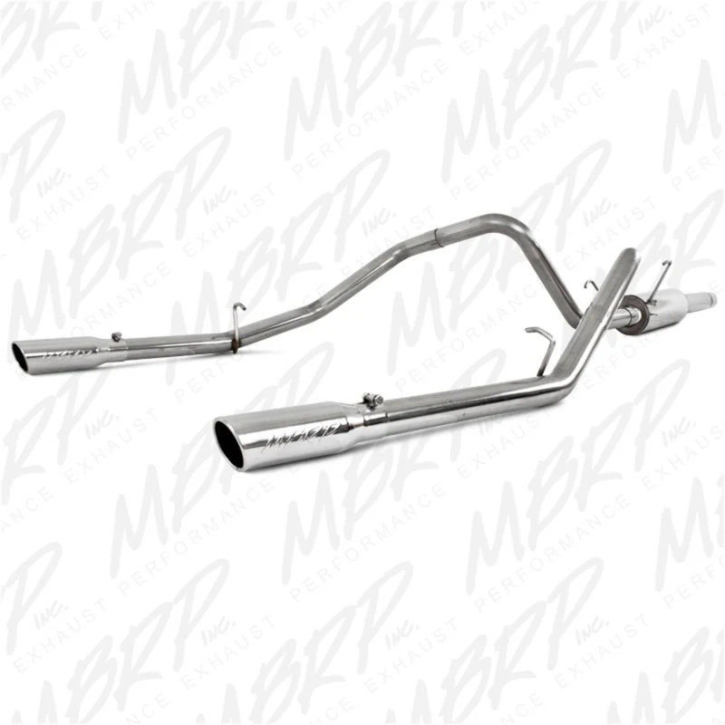 MBRP 2003 Dodge Ram Hemi 1500 5.7L SC/CC-SB Cat Back Dual Split Rear - Image 2