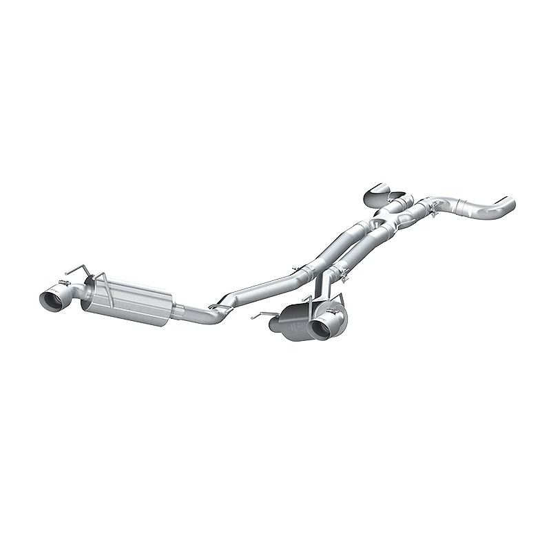 MBRP 2010 Chev Camaro V6 3.6L Dual Cat Back Round Tips  (11 Conv. MUST purchase mbrpAD1710) - Image 3