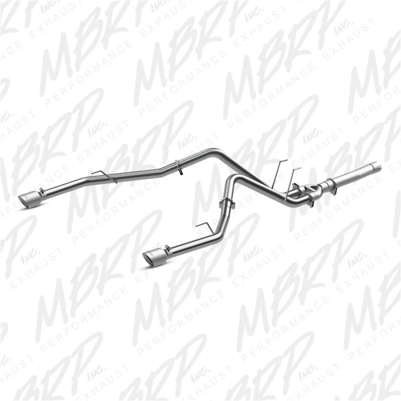 MBRP 2014 Dodge Ram 1500 3.0L EcoDiesel 2.5in Filter Back Exhaust Dual Split Rear Exit Alum - Image 4