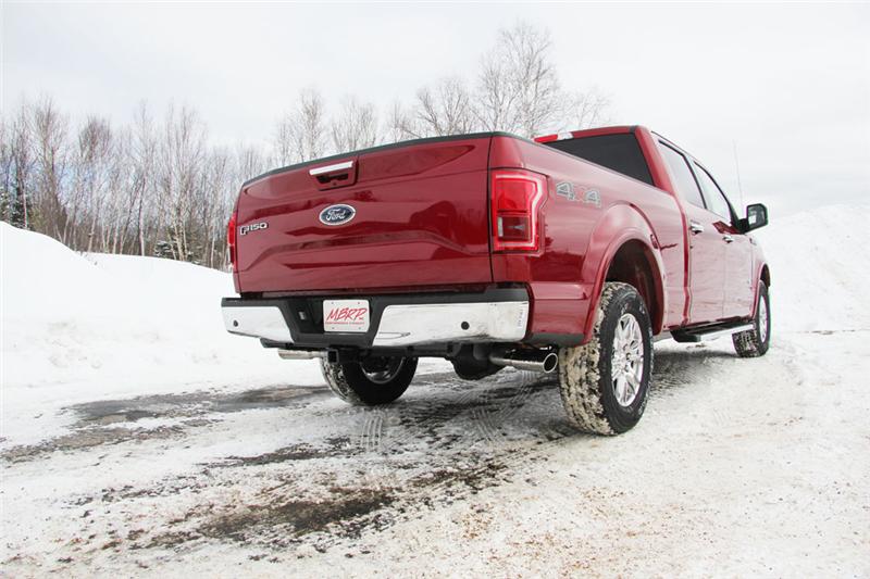 MBRP 2015 Ford F-150 2.7L / 3.5L EcoBoost 2.5in Cat Back Dual Side Split Alum Exhaust System - Image 6