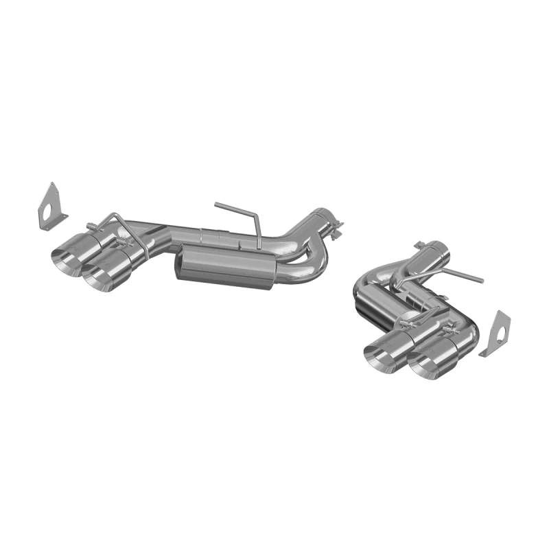 MBRP 2016 Chevy Camaro V8 6.2L 6spd 3in T409 Race Dual Axle Back w/ 4.5in Quad Dual Wall Tips - Image 3