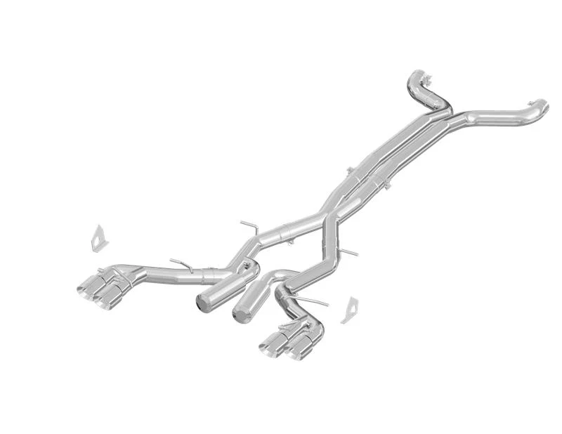 MBRP 2016 Chevy Camaro V8 6.2L 6spd 3in T409 Race Dual Cat Back w/ 4.5in Quad Dual Wall Tips - Image 3