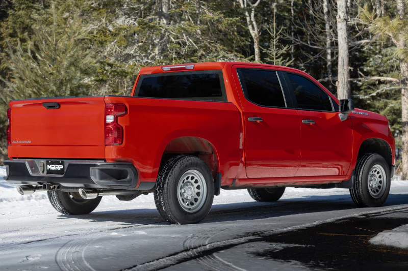 MBRP 2019+ Chevrolet Silverado 1500 / 2019+ GMC Sierra 1500 Alum. 3in Armor Black Cat-Back Exhaust - Image 4