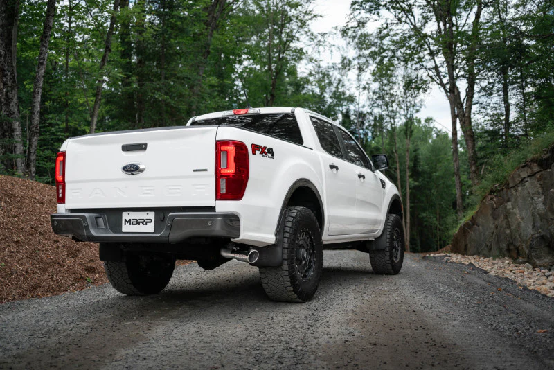 MBRP 2019 Ford Ranger Ecoboost 2.3L 4in OD Tip Single Side Exit 3in Black Coated Cat Back - Image 5