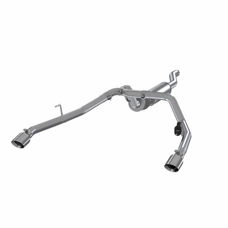 MBRP 2020 Jeep Gladiator 3.6L 2.5in Dual Rear Exit Cat Back Exhaust 304 - Image 2